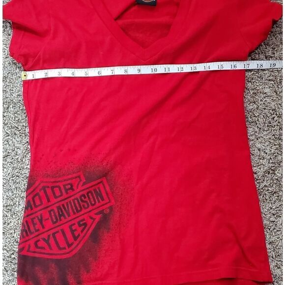 Harley-Davidson Poppy Red & Black T-Shirt - Picture 4 of 7